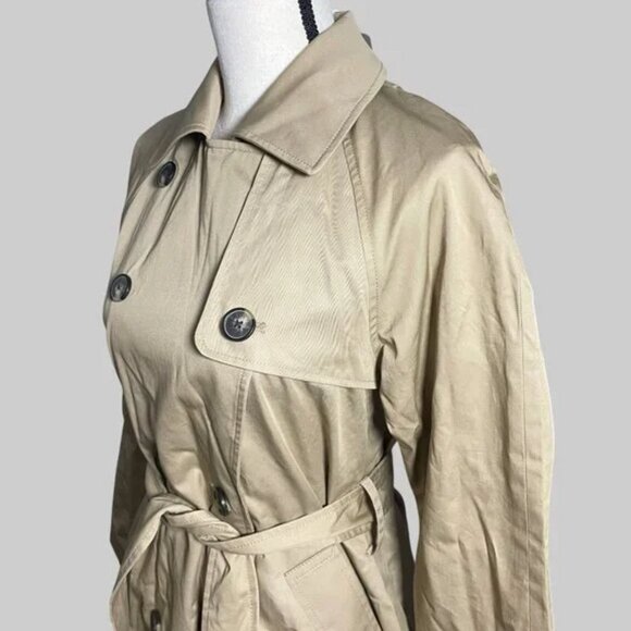 NWT Everlane The Modern Trench Coat Womens XS Cornstalk Khaki Tan - Picture 9 of 15